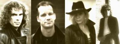 SECRET HEROES (from left) - Ryan Heart (guitars), Fred Carson (vocals), Gero Harms (guitars, keyb) and Volker Meyer (drums). 